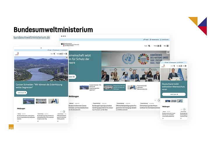 Development of an Accessible Website with a Scalable CMS for the German Federal Ministry for the Environment