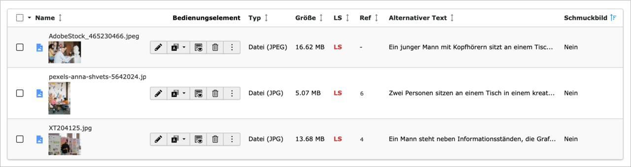 File list