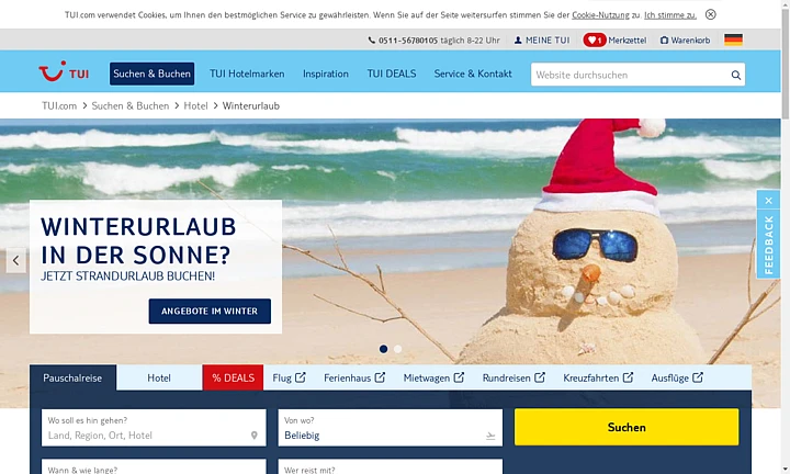 Finden Sie Ihren nächsten Urlaub – mit TUI und TYPO3