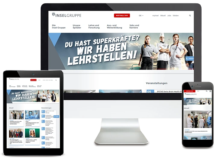 Berner Spitäler fusionieren und fassen regionale Kliniken in einem einheitlichen Multi-Site-Portal zusammen