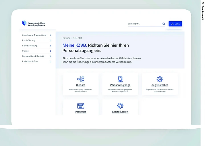 KZVB erhält nutzerzentriertes Design und neue Markenidentität mit TYPO3