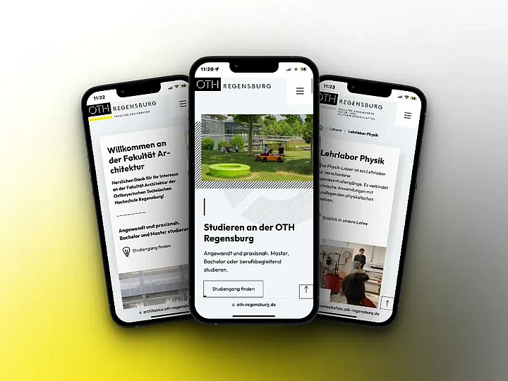 in2code hebt die neue Website der OTH Regensburg mit einem TYPO3-Relaunch auf ein neues Niveau
