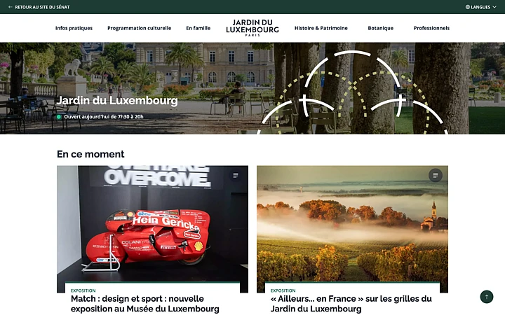 TYPO3 ermöglicht GAYA die Umsetzung einer modernen, barrierefreien und sicheren Website für den französischen Senat