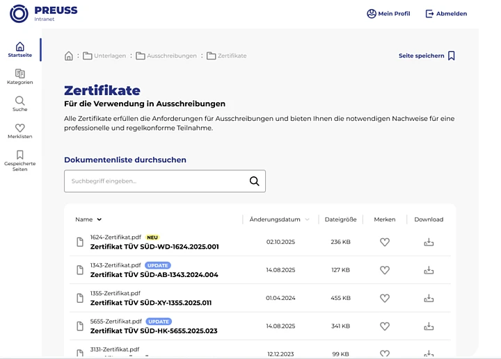 Optimiertes TYPO3-Intranet für ein führendes deutsches Pipelinebauunternehmen